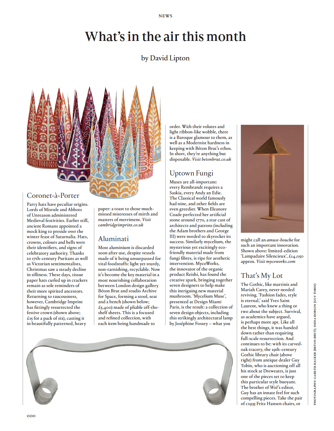 ALU Collection Featured in World of Interiors